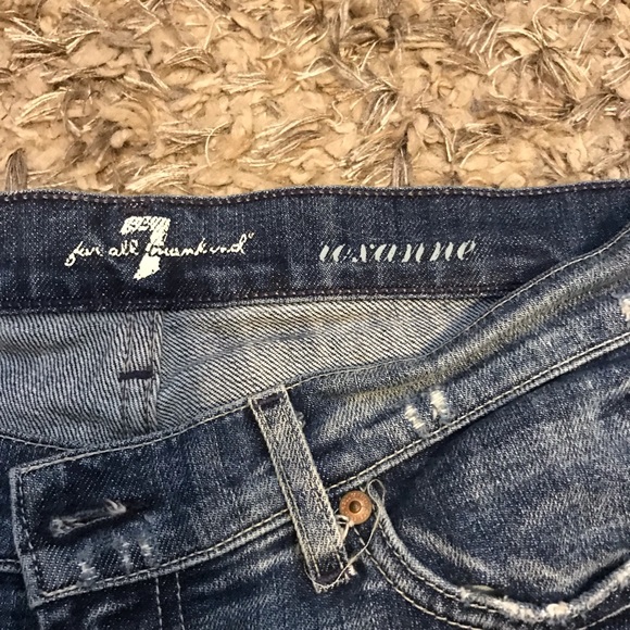 7 for all Mankind Roxanne destroyed denim - Picture 4 of 8